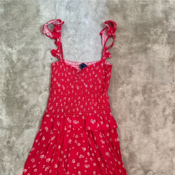 Red Floral Dress